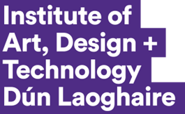 IADT Logo White Text on purple background 